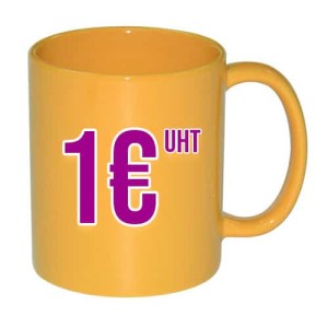 Mug pour transfert laser ou impression UV | Jaune