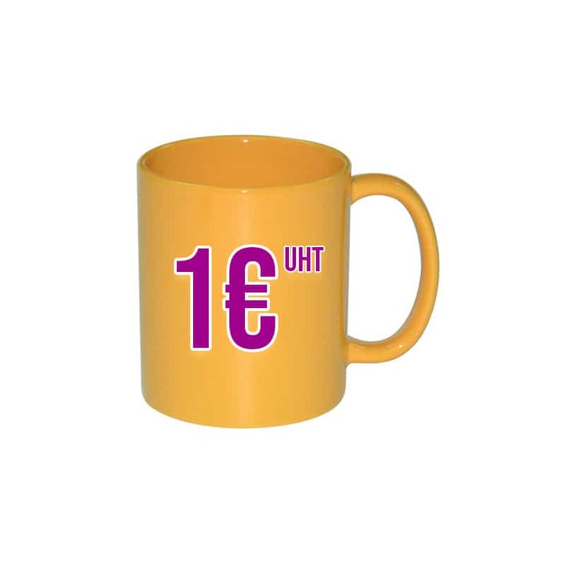 Mug pour transfert laser ou impression UV | Jaune