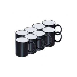 Mugs magiques noirs sublimables | 36 pièces