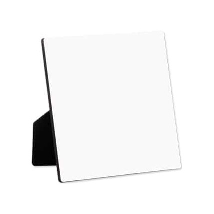 Cadre photo carré ChromaLuxe® avec chevalet | Bois HB | 15,24 x 15,24 cm
