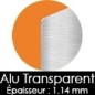 10 Plaques Aluminium Transparent Mat