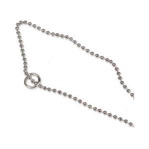 Chaîne à perles avec anneau 76 cm | UNI 5605