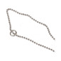Chaîne à perles avec anneau 76 cm | UNI 5605