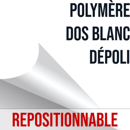 Vinyle Polymère Dépoli Repositionnable