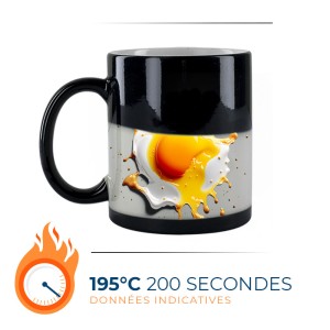 Mugs magiques noirs sublimables | Lot de 36 pièces