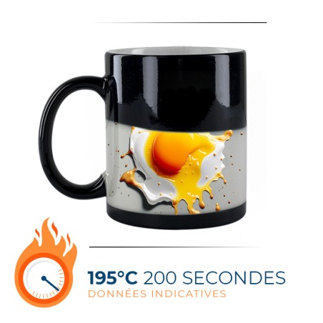 Mugs magiques noirs sublimables | Lot de 36 pièces