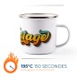 Mugs émaillés blancs sublimables | 48 pièces