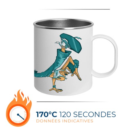 Mug Acier inoxydable | Blanc Mat | Lot de 36 unités