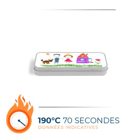 Boite pour crayons et stylos sublimable | Lot de 10 unités