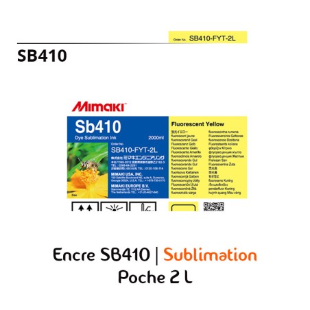 Encres Mimaki SB410 | Poches 2 L