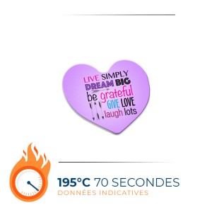 Magnet en forme de cœur | Lot de 50 unités