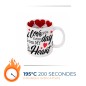 Mug intérieur cœur | Lot de 36 unités