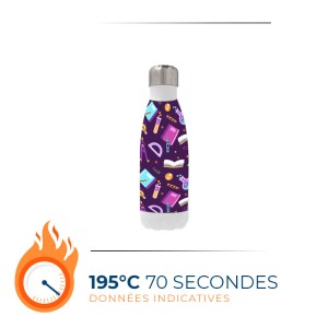 Bouteille en acier inoxydable | 350 ml | Lot de 6 unités