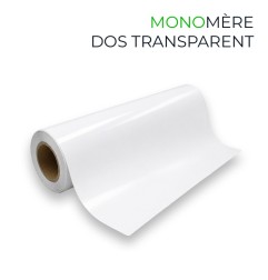 Vinyle Monomère Blanc Brillant Colle Transparente