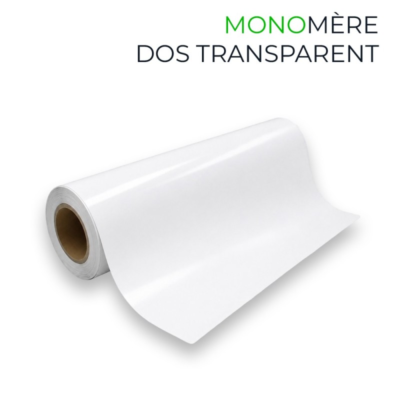 Vinyle Monomère Blanc Brillant Colle Transparente Vinyle Monomère Blanc Brillant Colle Transparente
