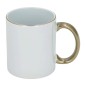 Mug Blanc | Anse et contour OR | Lot de 36 unités Mug Blanc | Anse et contour OR | Lot de 36 unités