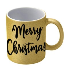 Mug paillettes | Or | Lot de 36 unités