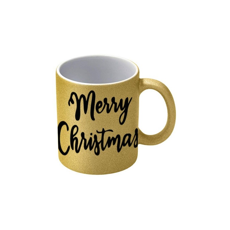 Mug paillettes | Or | Lot de 36 unités Mug paillettes | Or | Lot de 36 unités