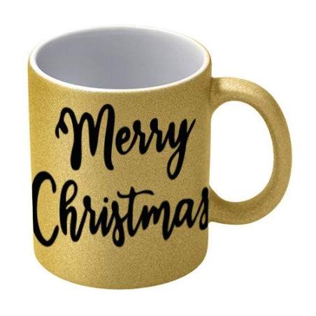 Mug paillettes | Or | Lot de 36 unités