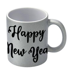Mug paillettes | Argent | Lot de 36 unités