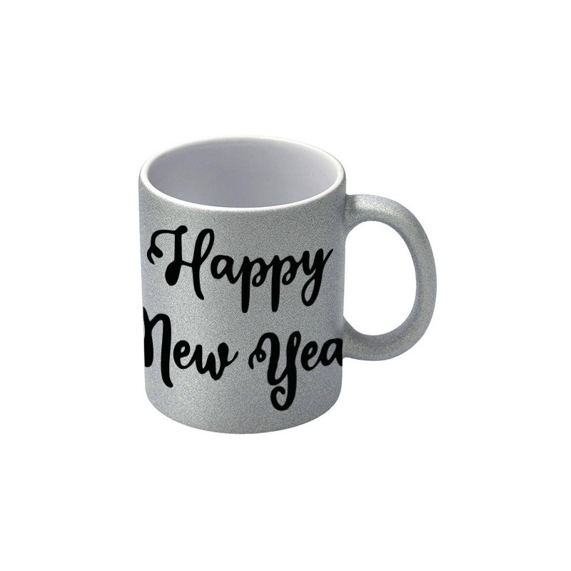 Mug paillettes | Argent | Lot de 36 unités Mug paillettes | Argent | Lot de 36 unités