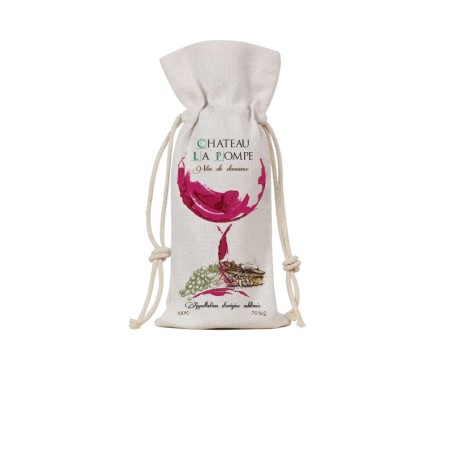 Poche cadeau pour bouteille de vin