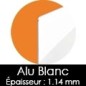 10 Plaques Aluminium Blanc Mat