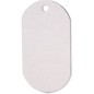 50 Plaques d'identification militaire | Aluminium | Fond transparent