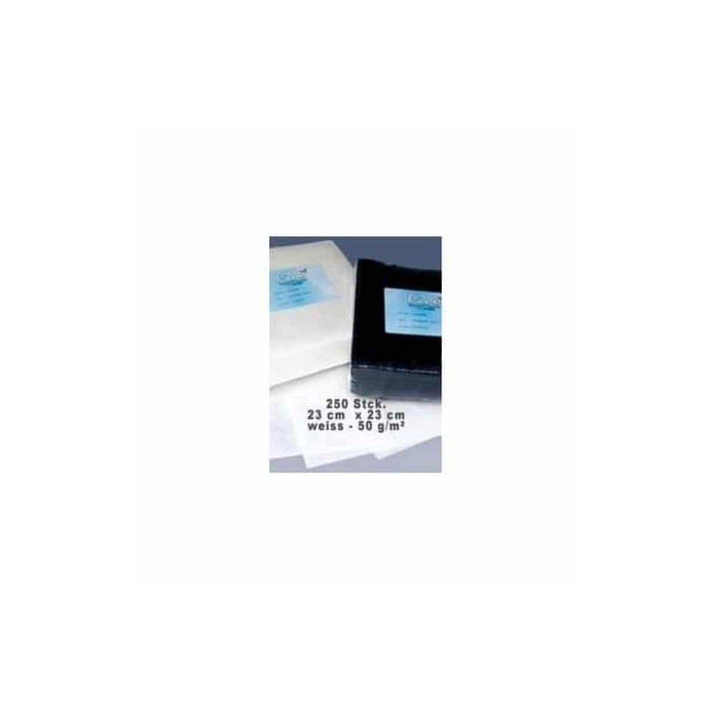 Non-tissé blanc E-Zee | 23 x 23 cm | 50 g/m² | 250 pièces Non-tissé blanc E-Zee | 23 x 23 cm | 50 g/m² | 250 pièces
