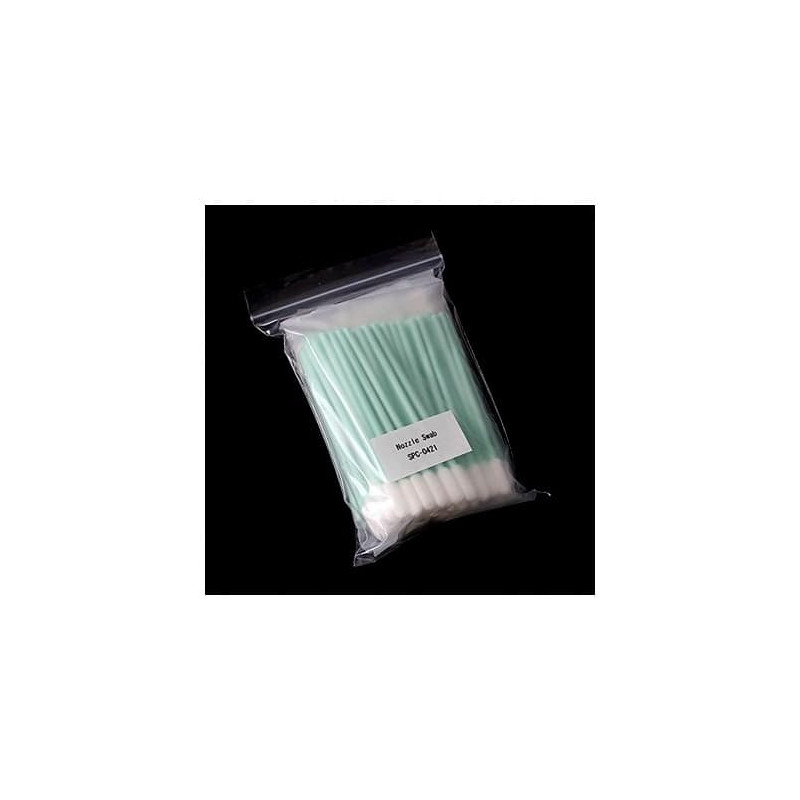 Coton de nettoyage capping et tête (manche vert) | 100 pieces