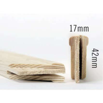 Baguettes à châssis 17 x 42 mm x 100 cm
