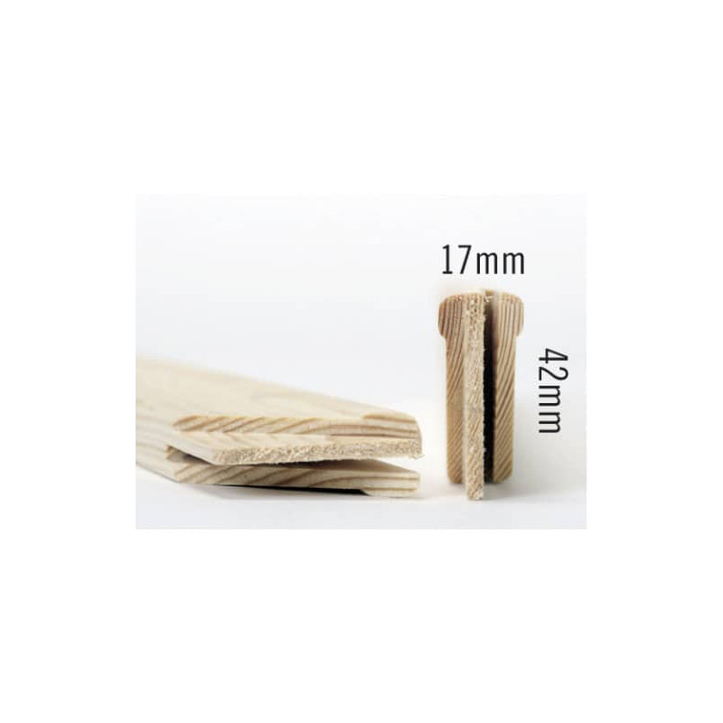 Baguettes à châssis 17 x 42 mm x 100 cm